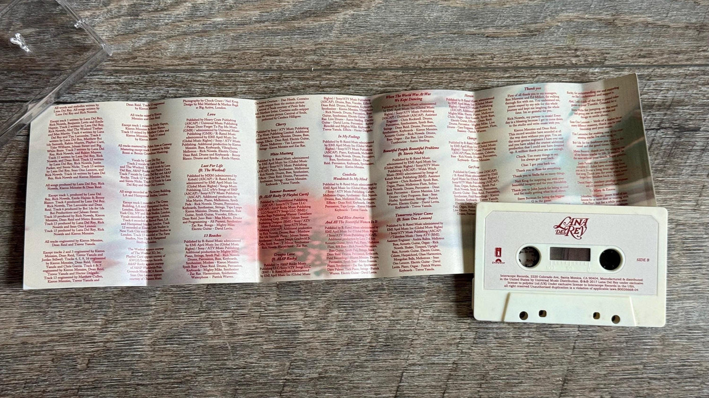 Lana Del Rey Cassette Tapes