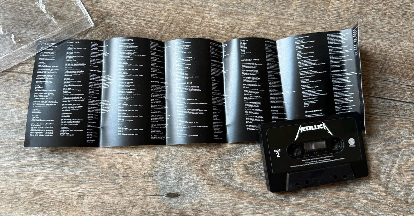 Metallica Cassette Tapes