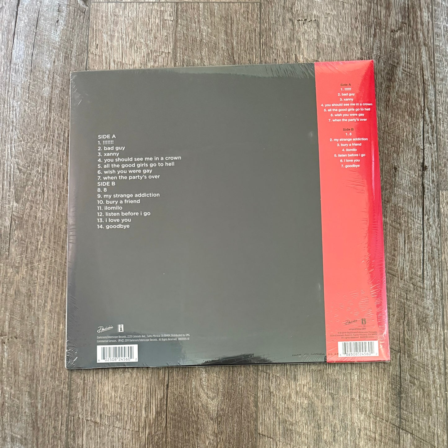 Billie Eilish - WHEN WE ALL FALL ASLEEP, WHERE DO WE GO? (Target Exclusive, Glow in the Dark Vinyl) Vinyl Record Image 3 -...