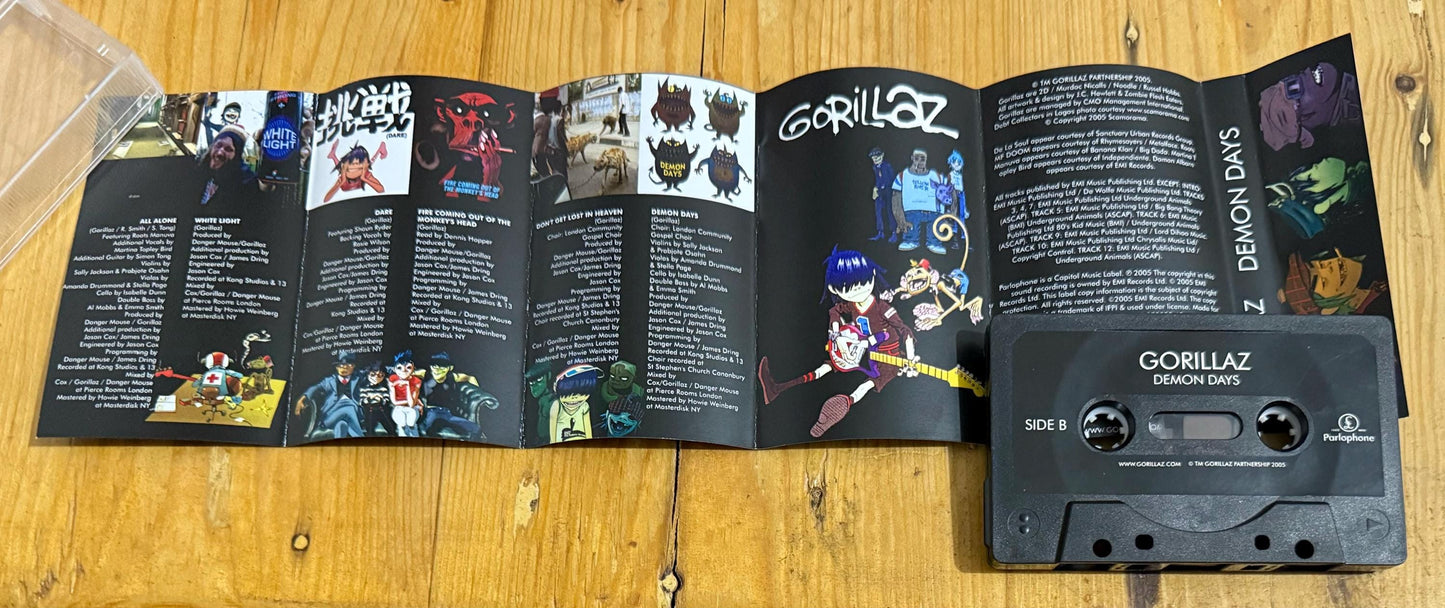 Gorillaz Cassette Tapes