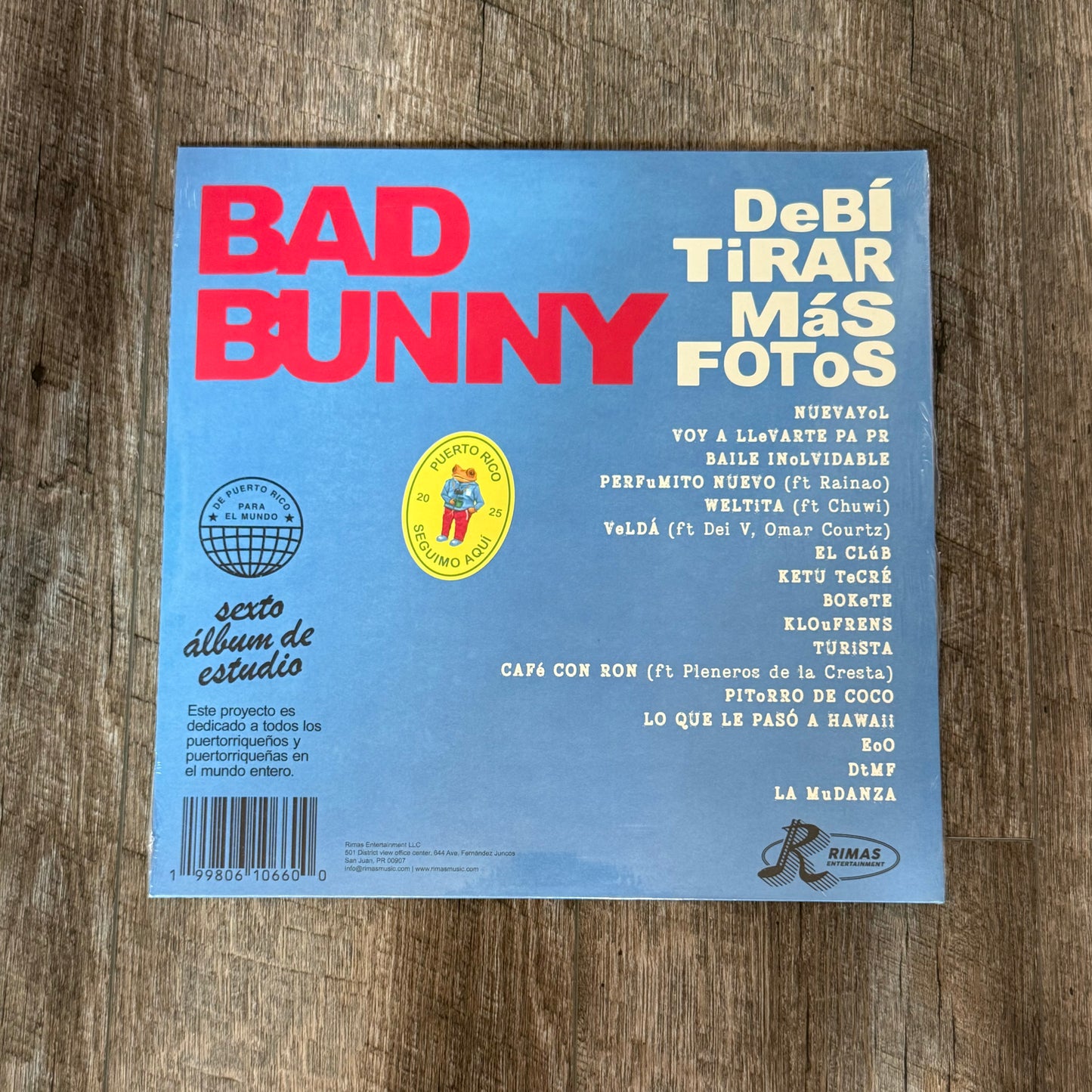 Bad Bunny - Debi Tirar Mas Fotos Vinyl