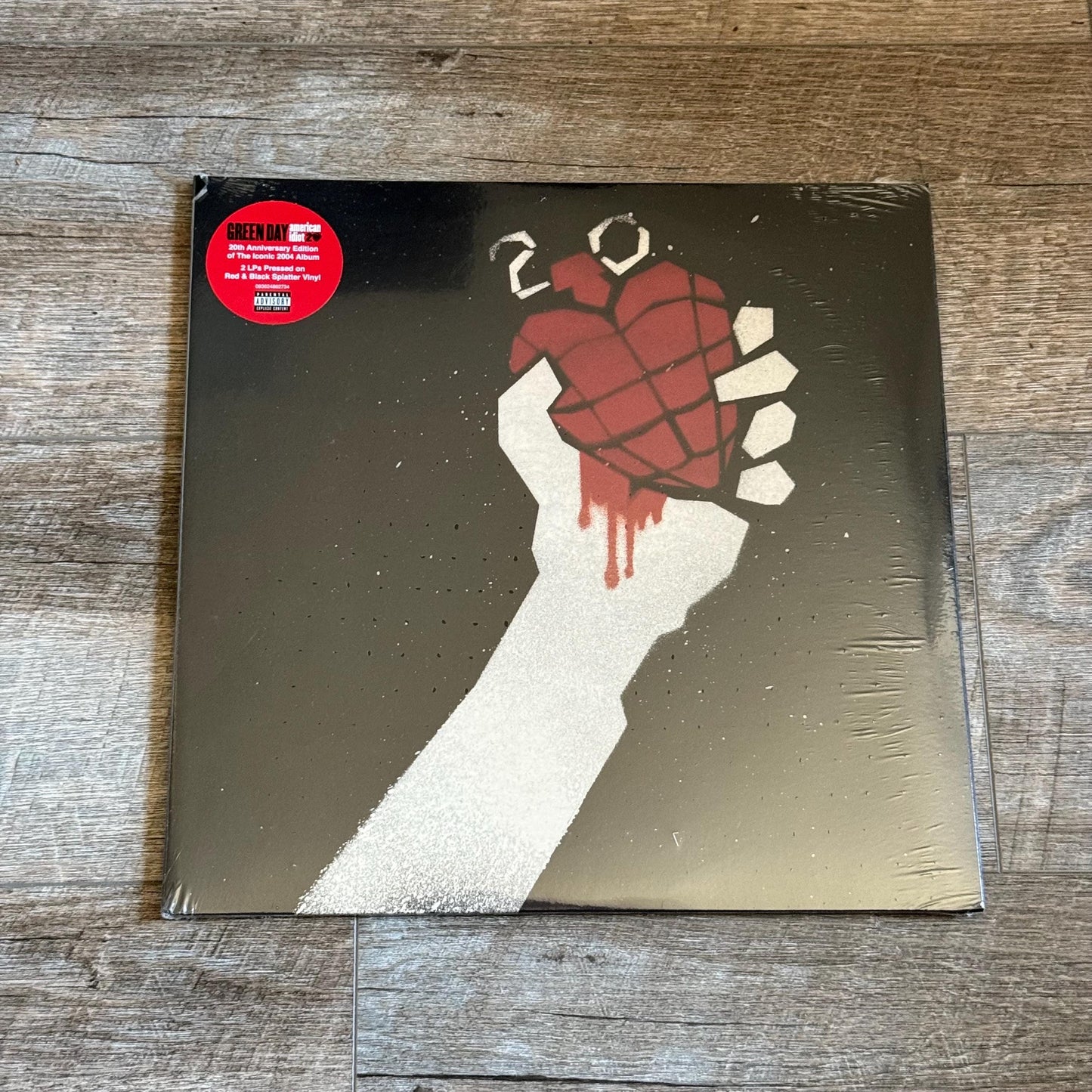 Green Day - American Idiot 20th Anniversary Red & Black Splatter 2LP