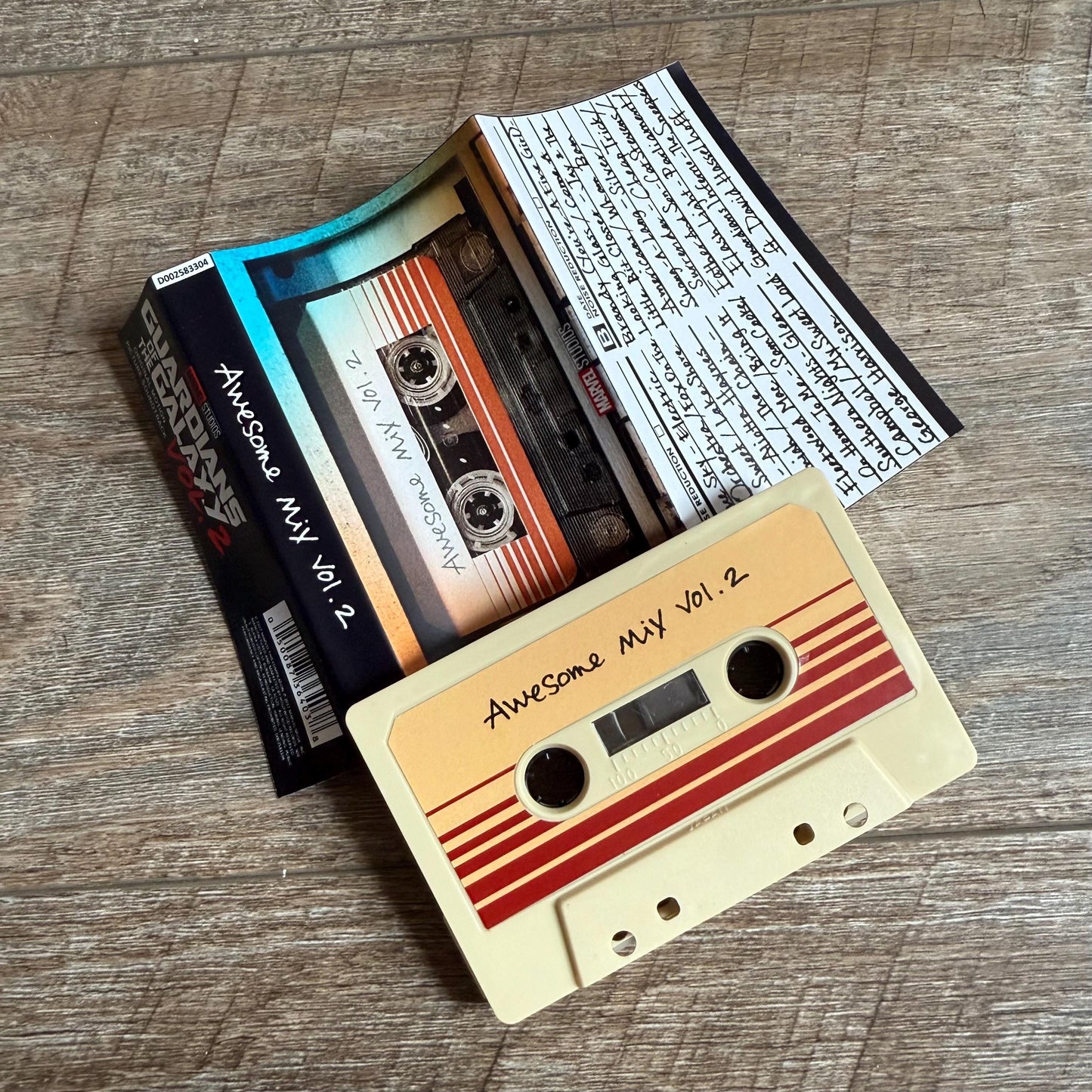 Awesome Mix Guardian of Galaxy Cassette Tapes