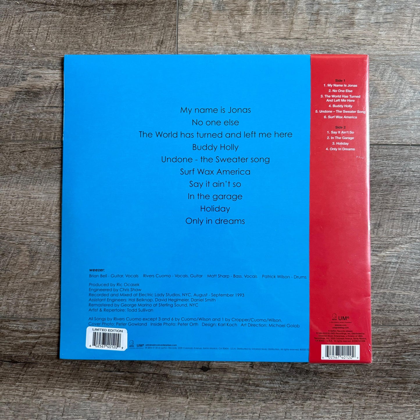 Weezer Blue Album – Limited Edition Blue & White Marble Vinyl LP