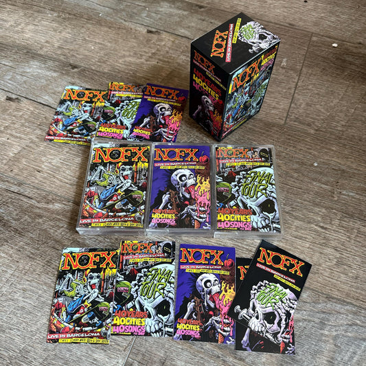 NOFX Live In Barcelona CASSETTE TAPE Boxset (3 Cassettes + Stickers)