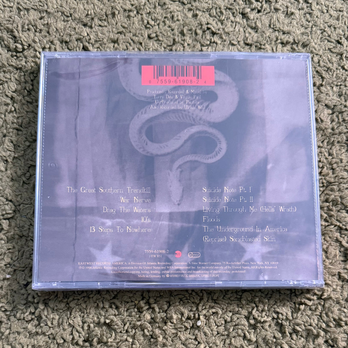 Pantera - Great Southern Trendkill CD - Yinzz