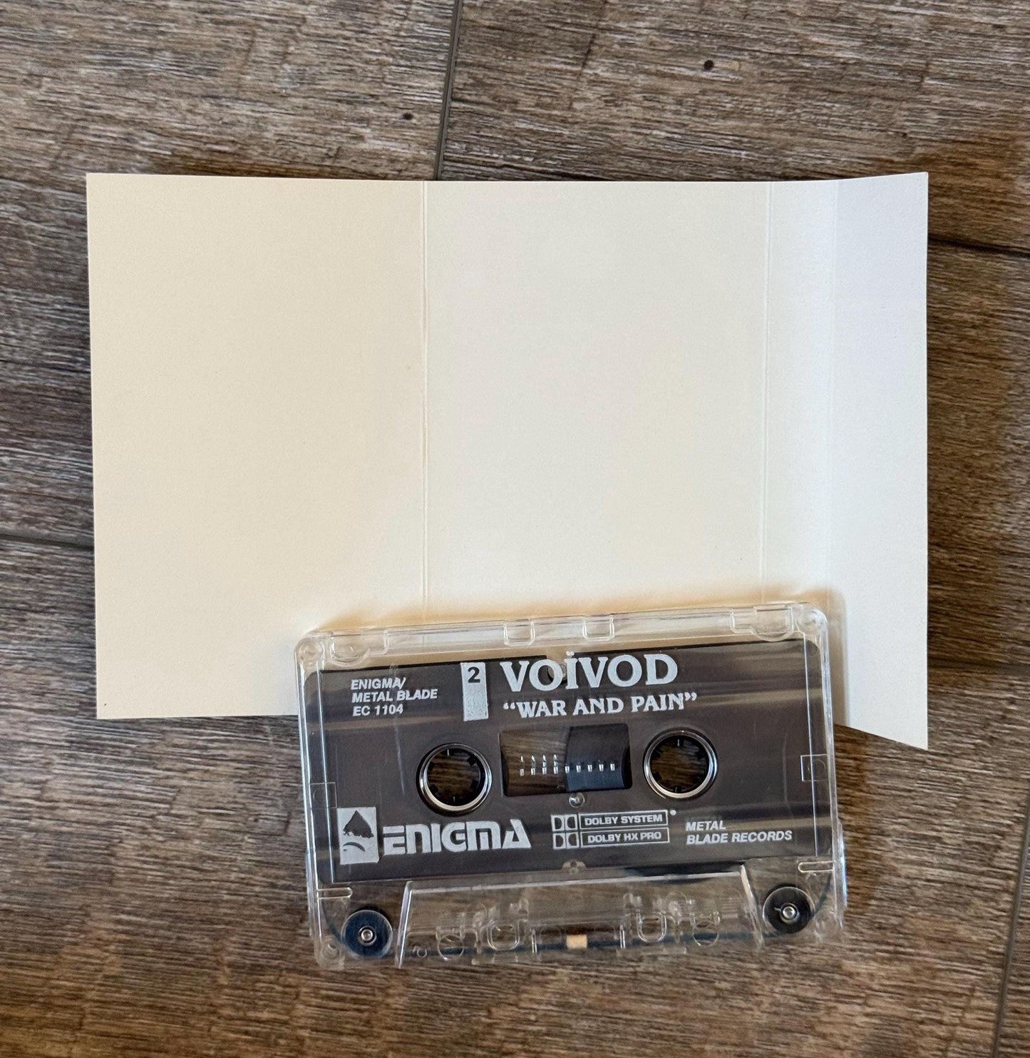 Voïvod - War And Pain Cassette Tape
