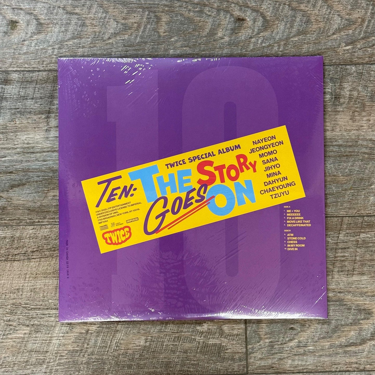 TWICE - TEN: The Story Goes On Vinyl (Fancy Plum)