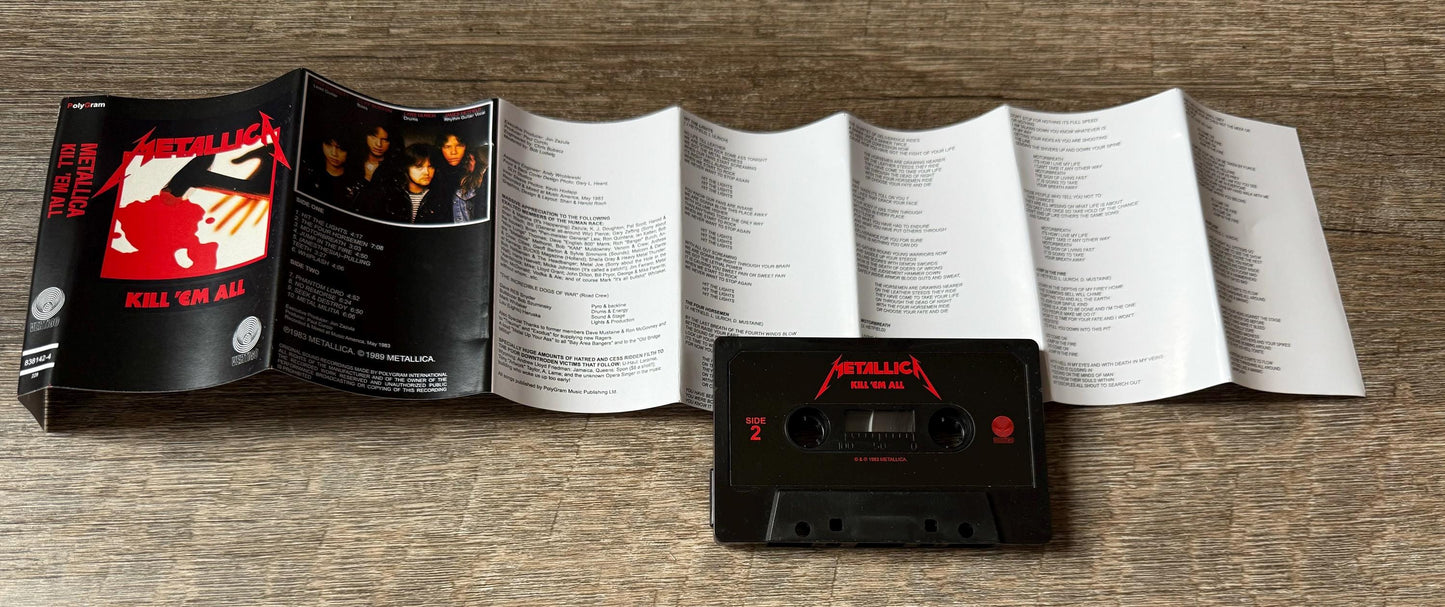 Metallica Cassette Tapes