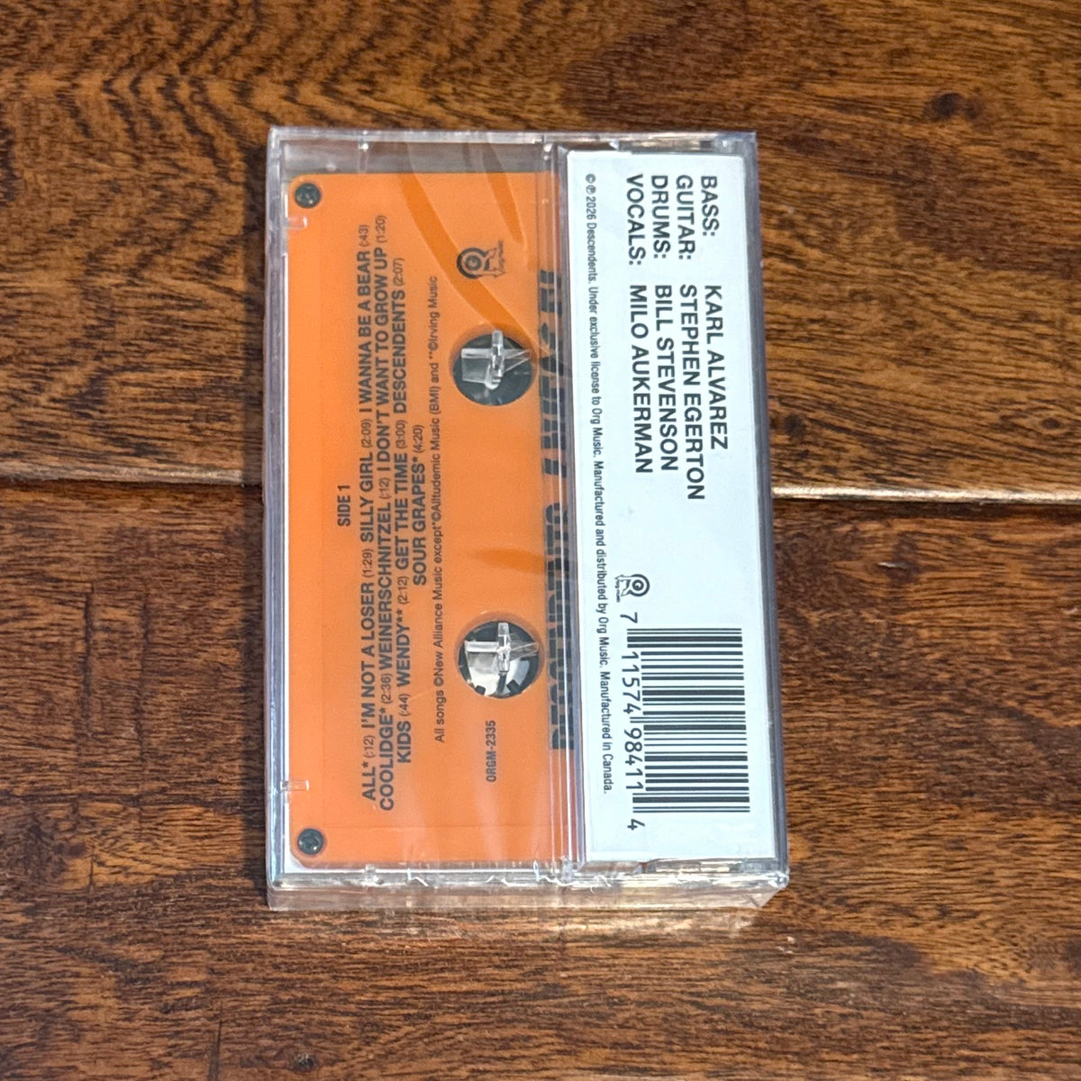 Descendents - Liveage! Cassette - Yinzz