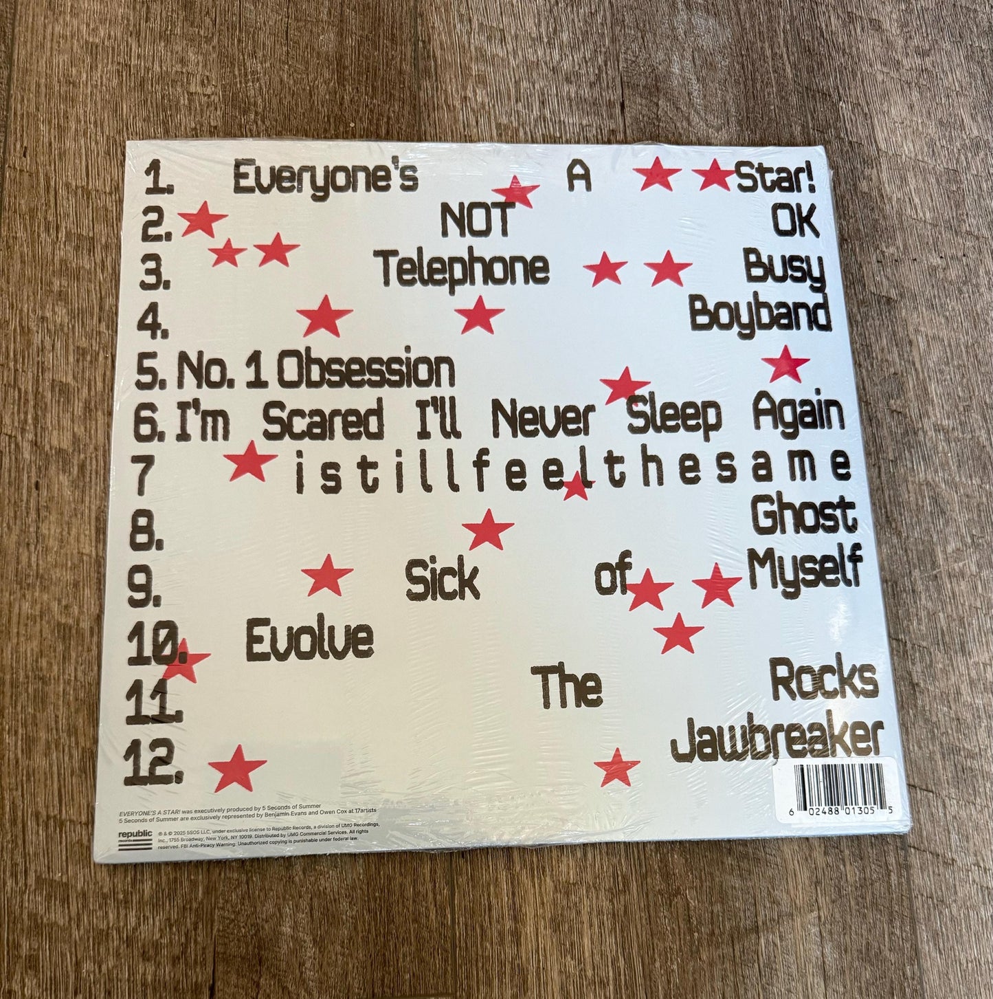 5 Seconds of Summer - Everyone's A Star! (Orange Crush Glitter Vinyl + Poster)