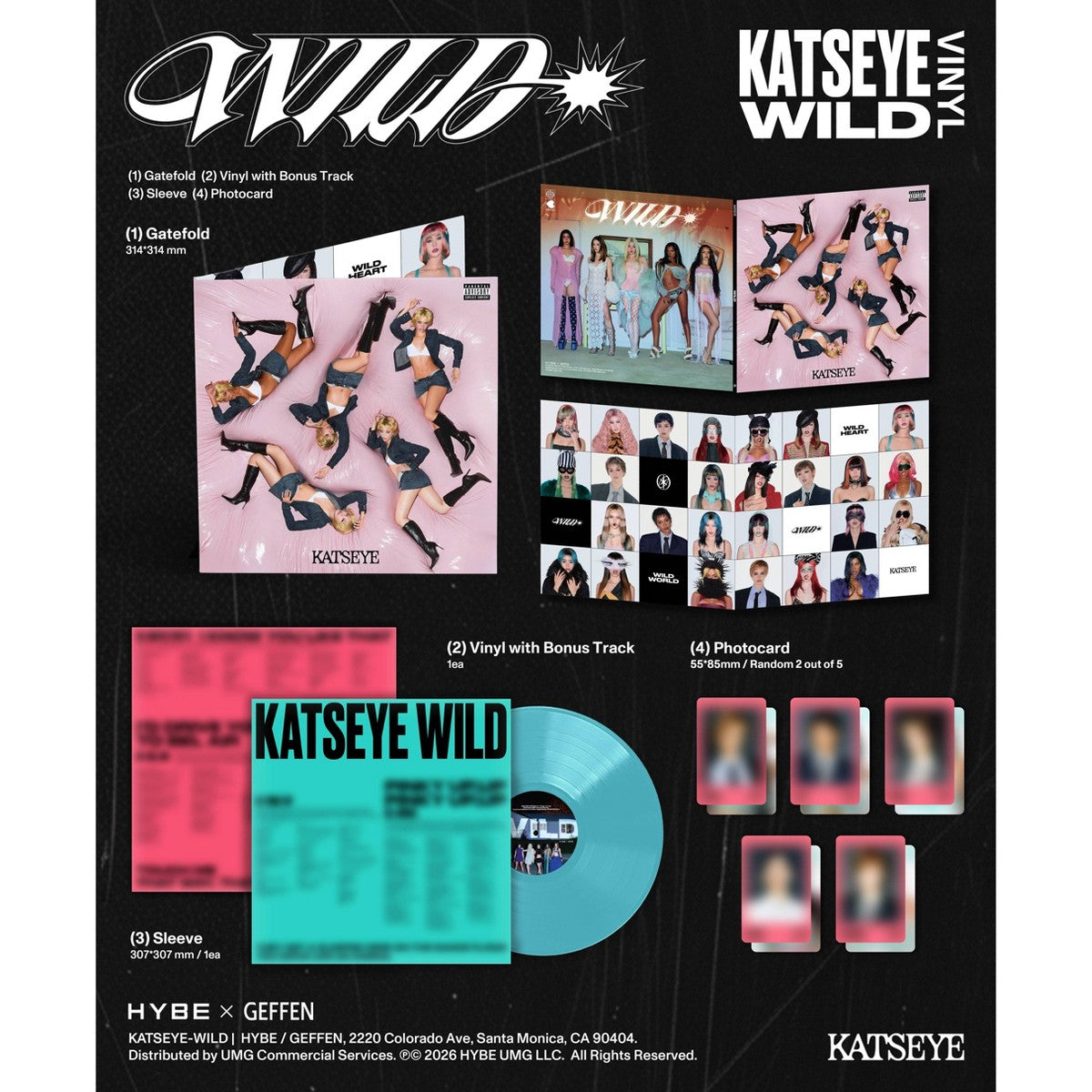 KATSEYE - WILD Vinyl Record Image 2 - YINZZ.com
