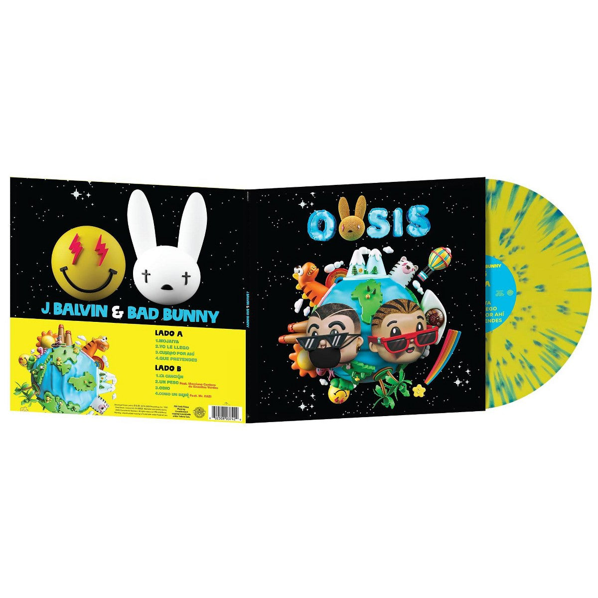 J. Balvin & Bad Bunny - Oasis Vinyl Record Image 2 - YINZZ.com
