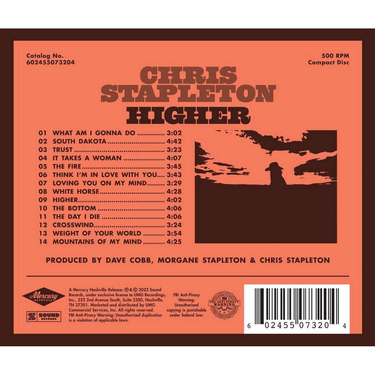 Chris Stapleton - Higher Vinyl Record Image 2 - YINZZ.com