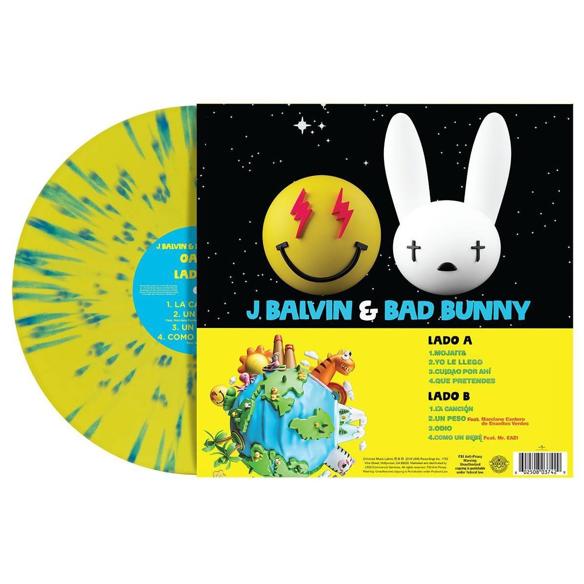 J. Balvin & Bad Bunny - Oasis Vinyl Record Image 4 - YINZZ.com
