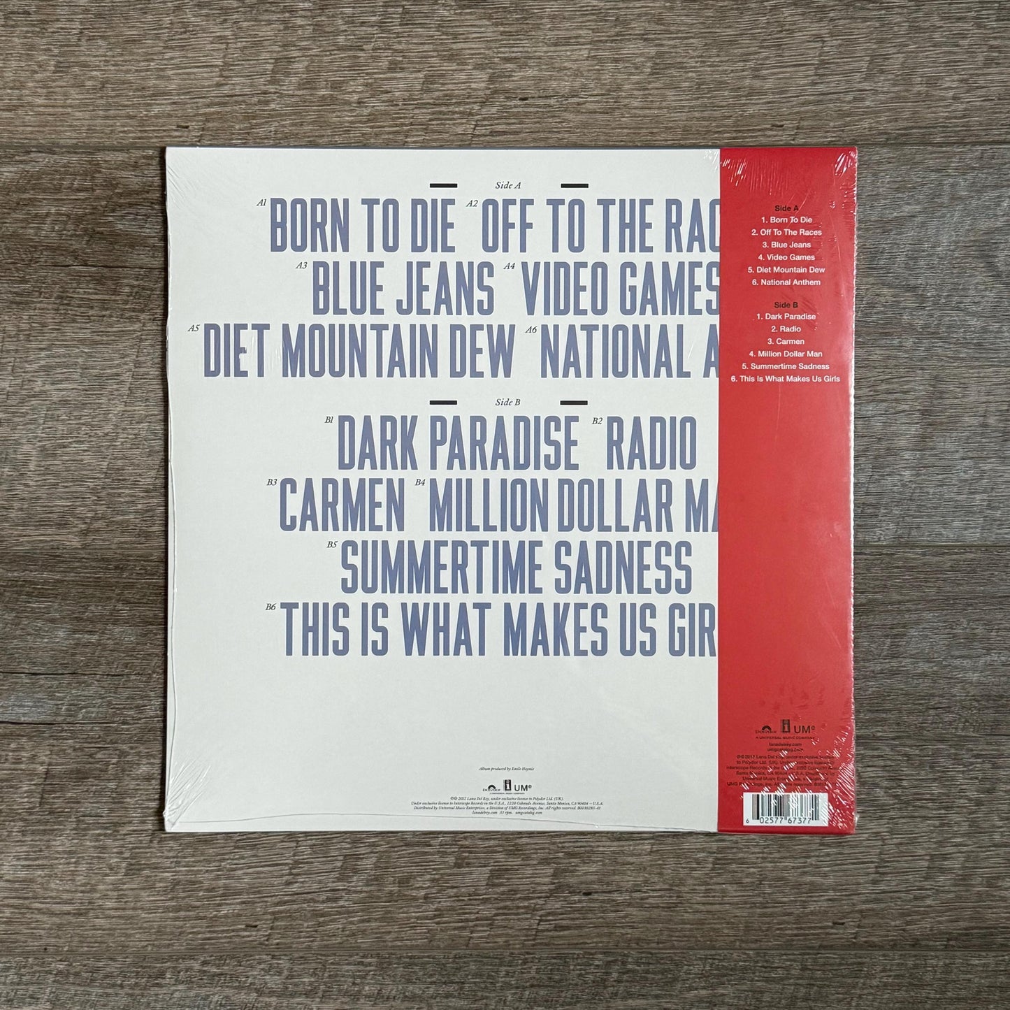 Lana Del Rey - Born To Die (Red Color Vinyl)