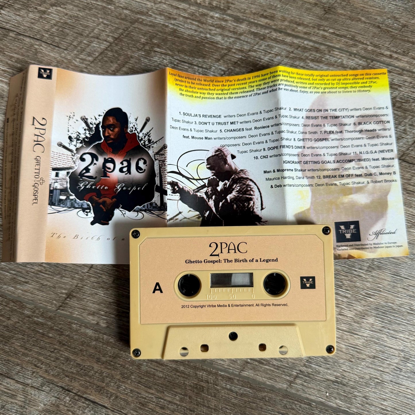 2Pac Tupac Cassette Tapes