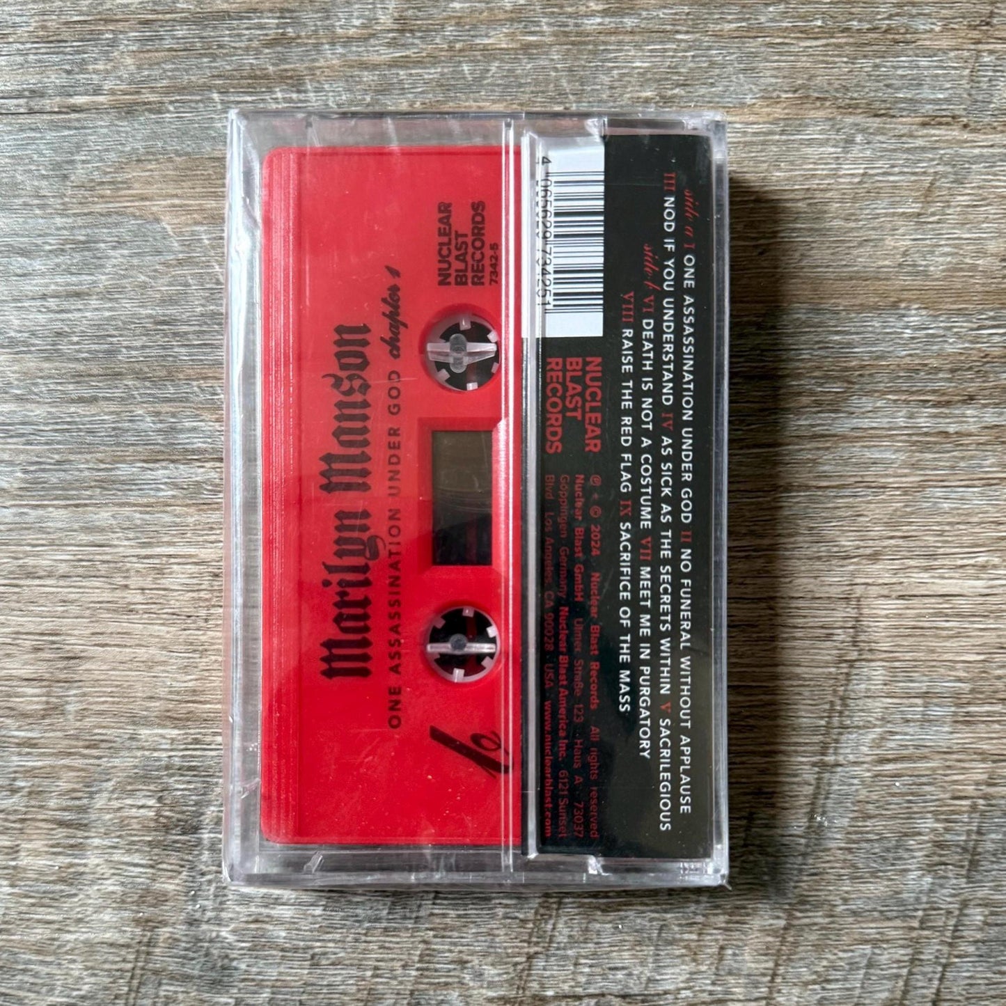 Marilyn Manson One Assassination Under God - Chapter 1 Cassette Tapes