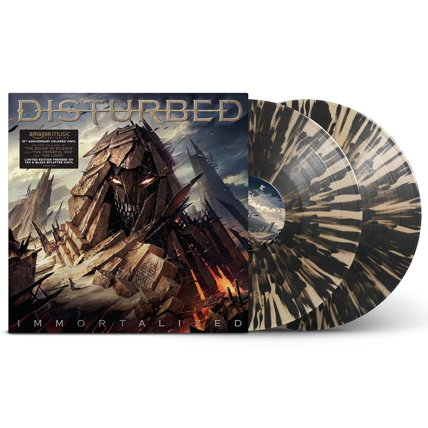 Disturbed - Immortalized (10th Anniversary Edition) (Tan Black Splatter Vinyl)