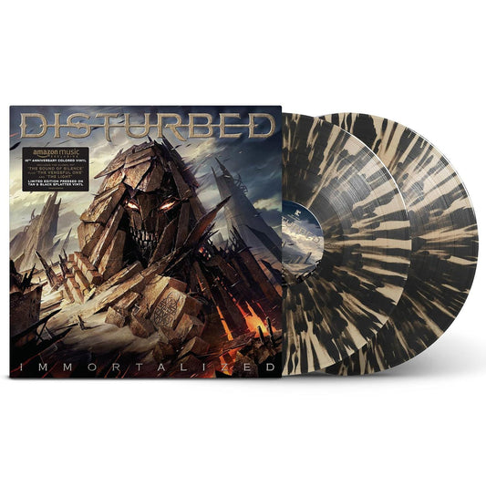 Disturbed - Immortalized (10th Anniversary Edition) (Tan Black Splatter Vinyl) Vinyl Record - Buy at YINZZ.com