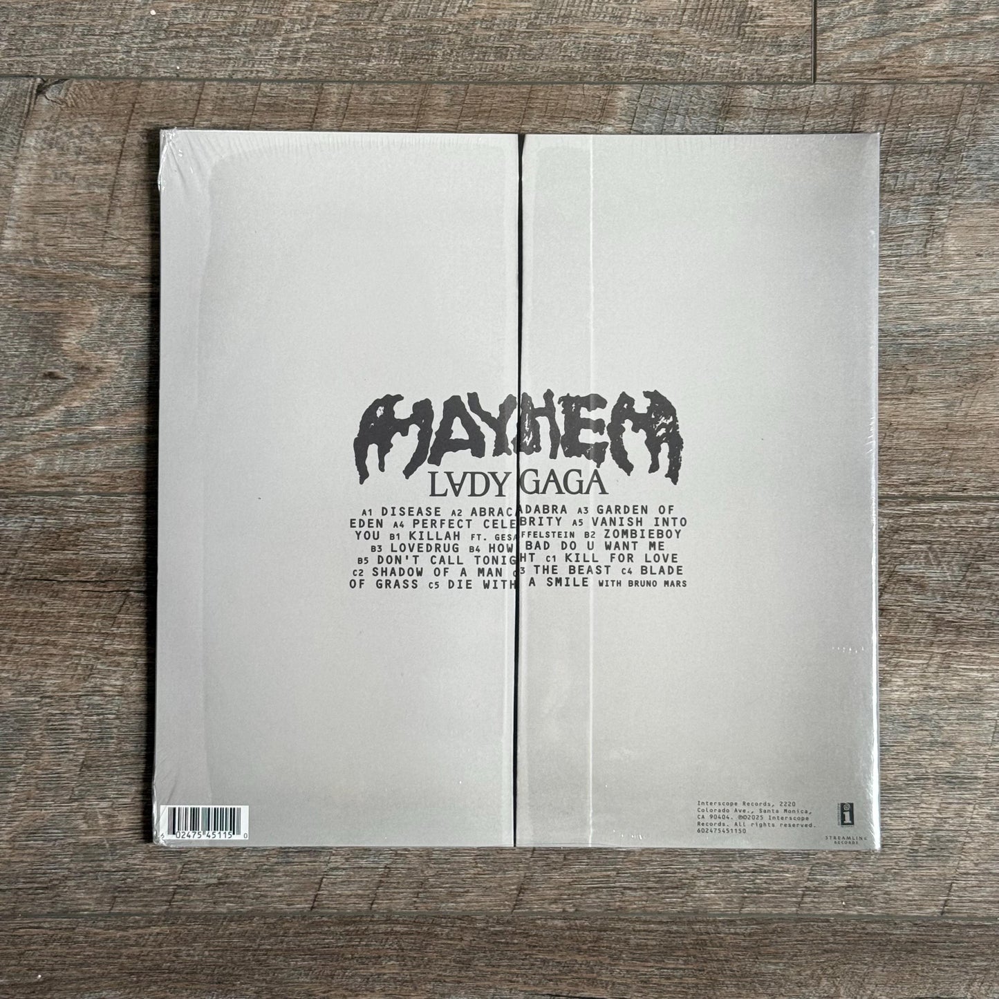 Lady Gaga - Mayhem (Alt Cover, Opaque Yellow Vinyl + Poster)