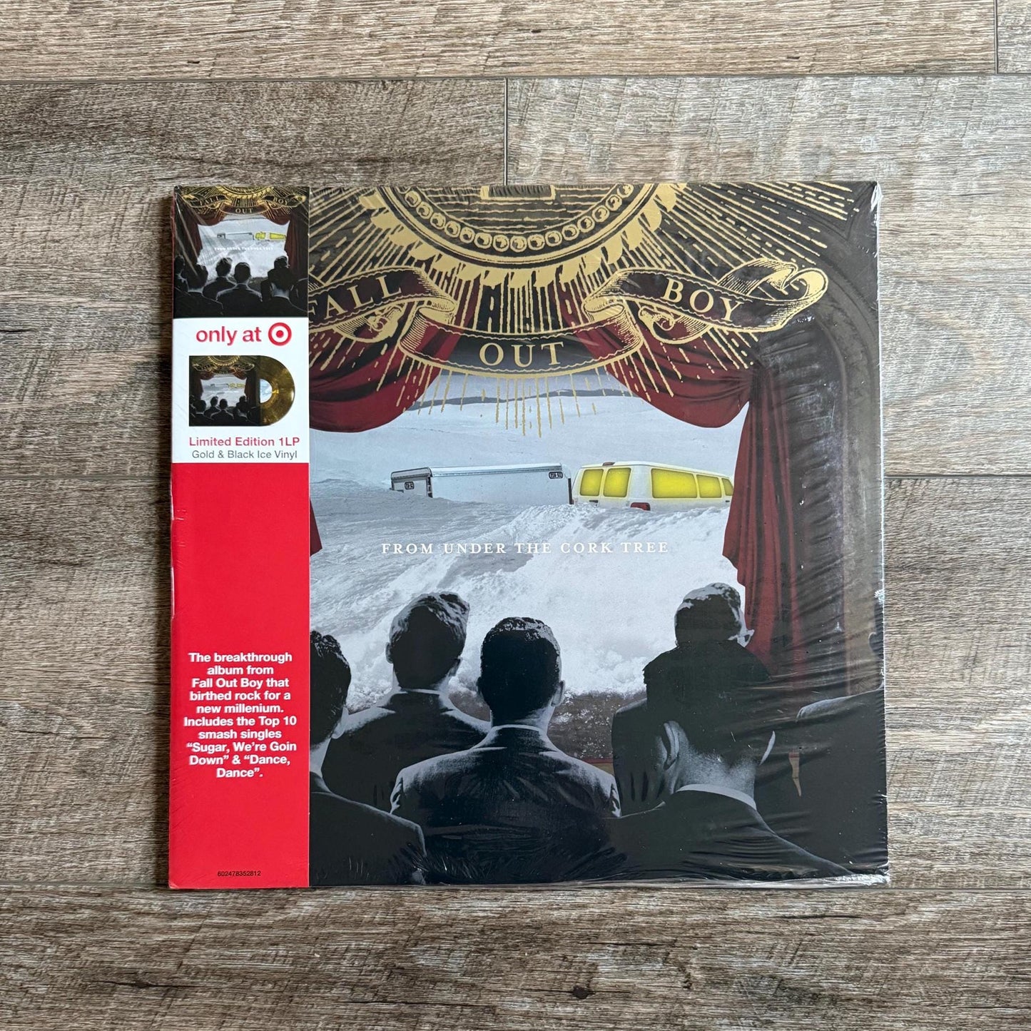 Fall Out Boy Vinyl- From Under The Cork Tree (Gold and Black Ice Vinyl)