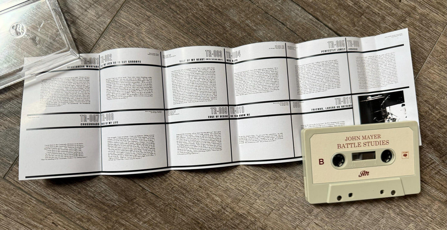 John Mayer Cassette Tapes