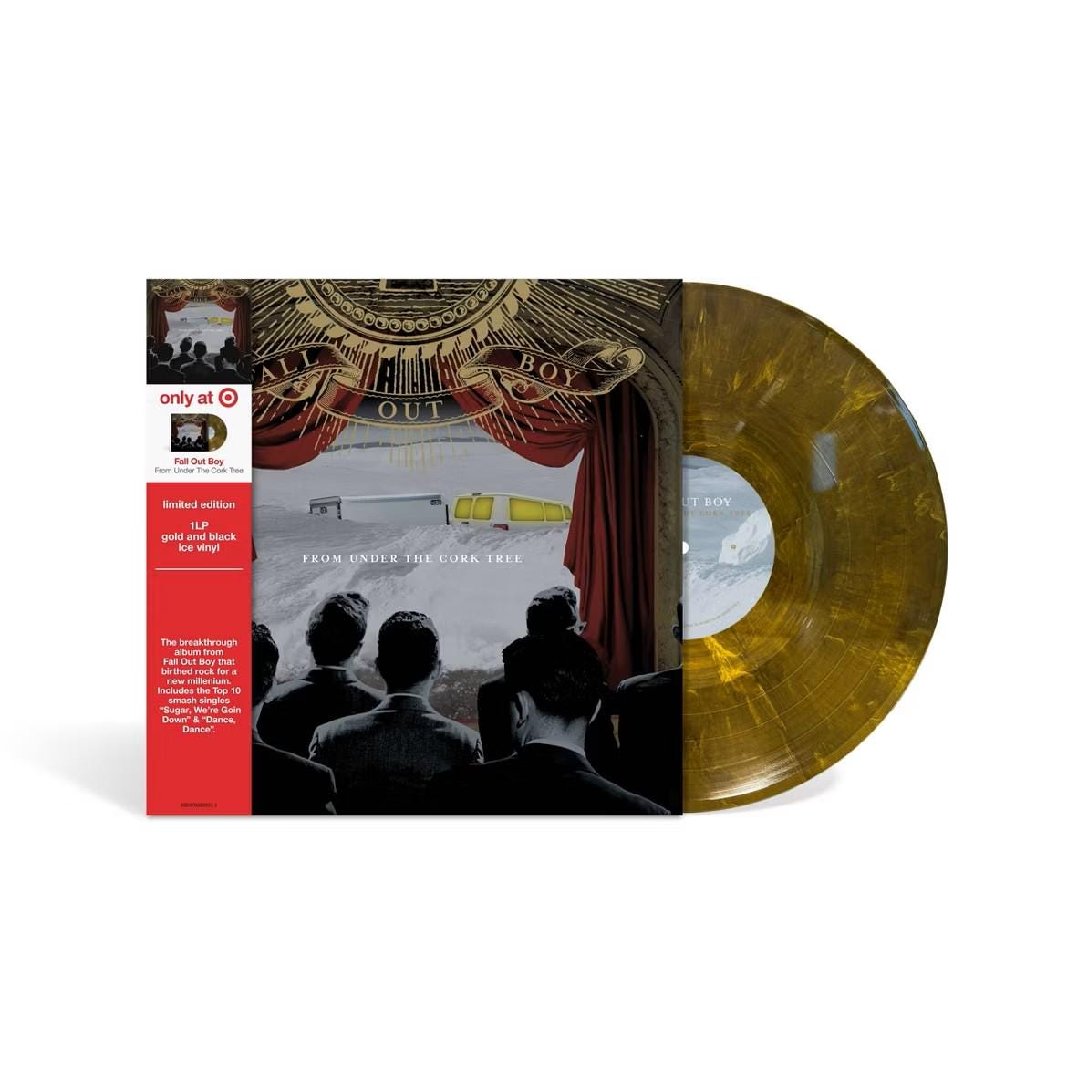 Fall Out Boy Vinyl- From Under The Cork Tree (Gold and Black Ice Vinyl)