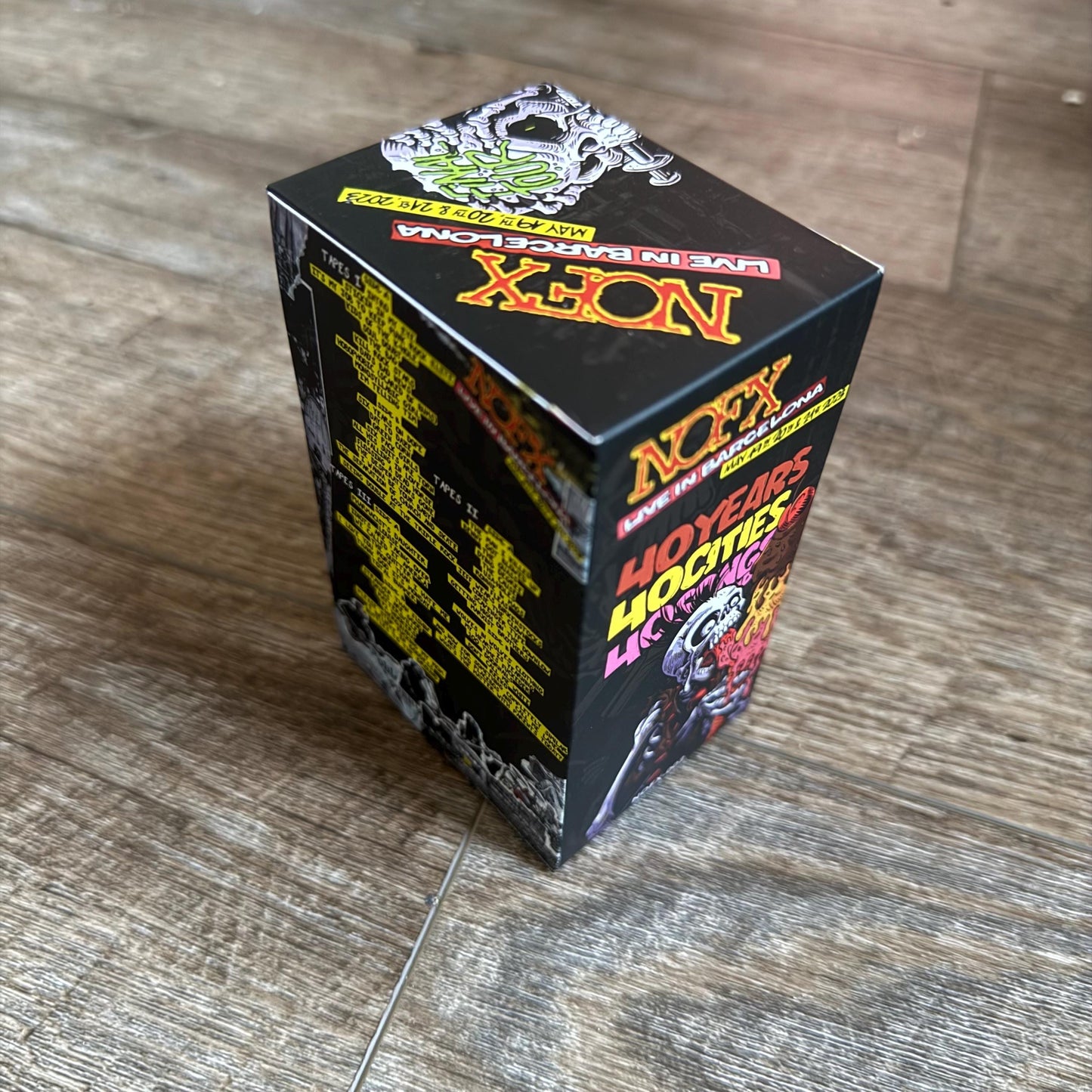NOFX Live In Barcelona CASSETTE TAPE Boxset (3 Cassettes + Stickers)